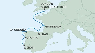 Regent Seven Seas Voyager Lisbon to Southampton 7 nights 365 x 203