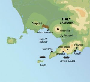 amalfi-walking holiday-map